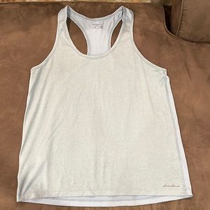 eddie bauer, medium, light blue workout tank
